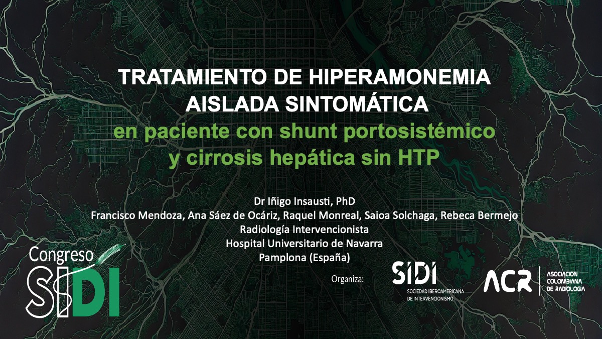 Tratamiento de hiperamonemia aislada sintomática en paciente con shunt portosistémico y cirrosis hepática sin HTP