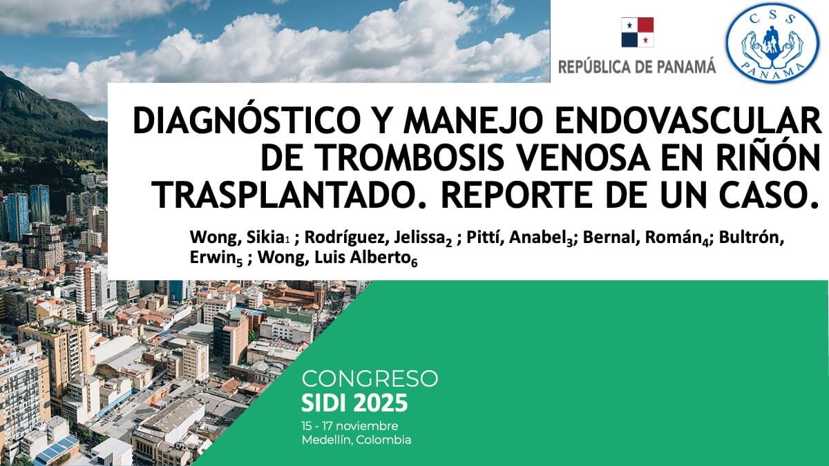 Diagnóstico y manejo endovascular de trombosis venosa en riñón trasplantado. Reporte de un caso