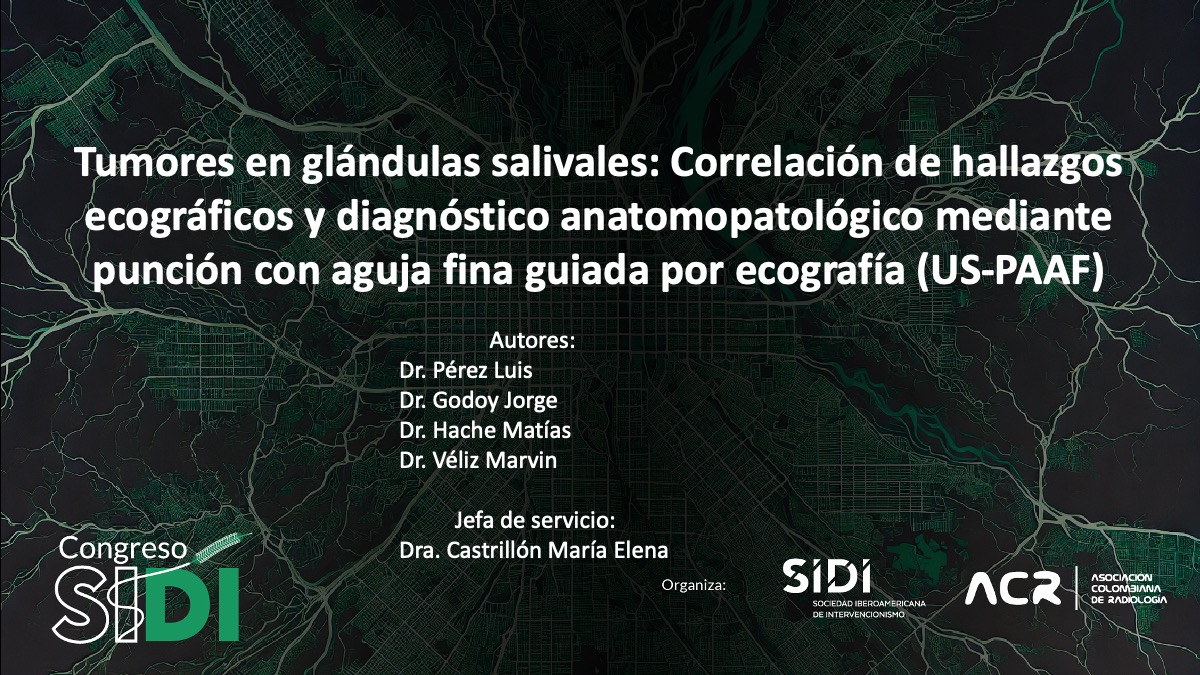 Tumores en glándulas salivales: Correlación de hallazgos ecográficos y diagnóstico anatomopatológico mediante punción con aguja fina guiada por ecografía (US-PAAF)